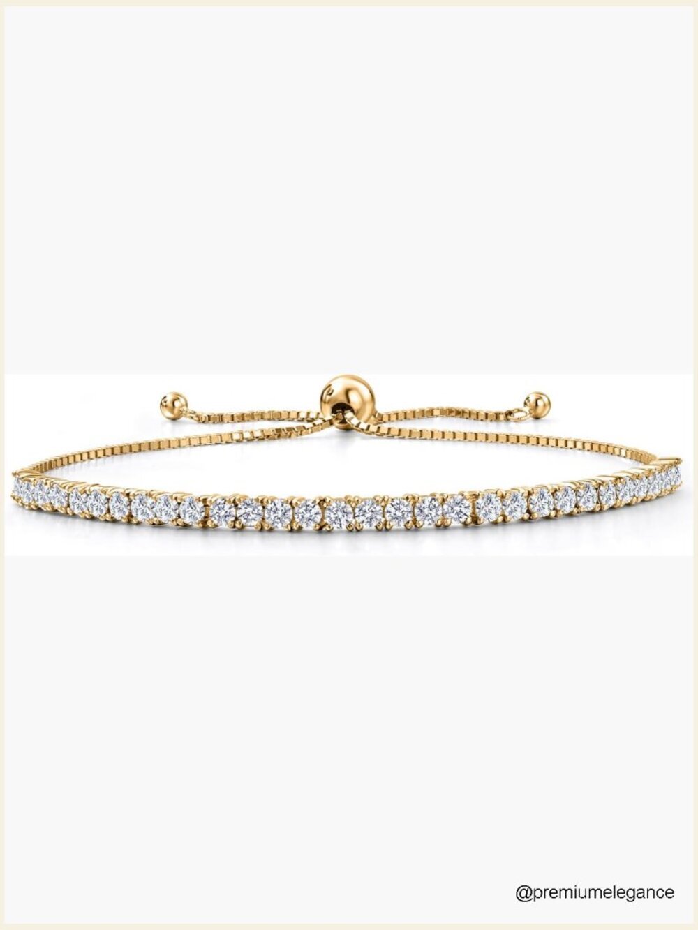 Lab Grown Diamond Tennis Bracelet 2ct 925 Silver Gold Plated